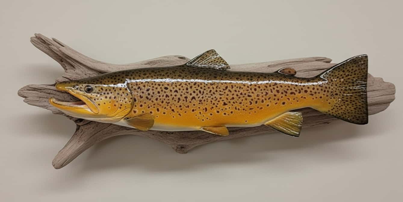 01000 Brown Trout Replica - Fish taxidermy by A.C.E. in Granbury TX