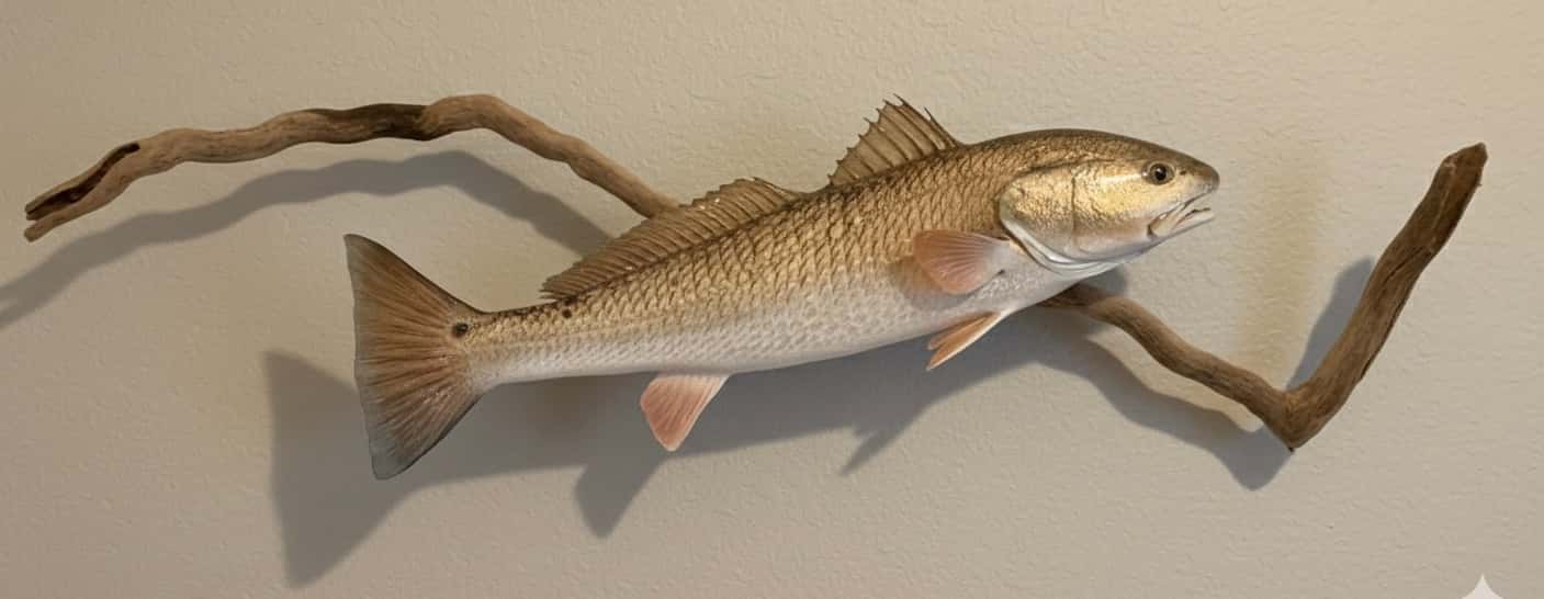 01003 Redfish Skinmount - Fish taxidermy by A.C.E. in Granbury TX